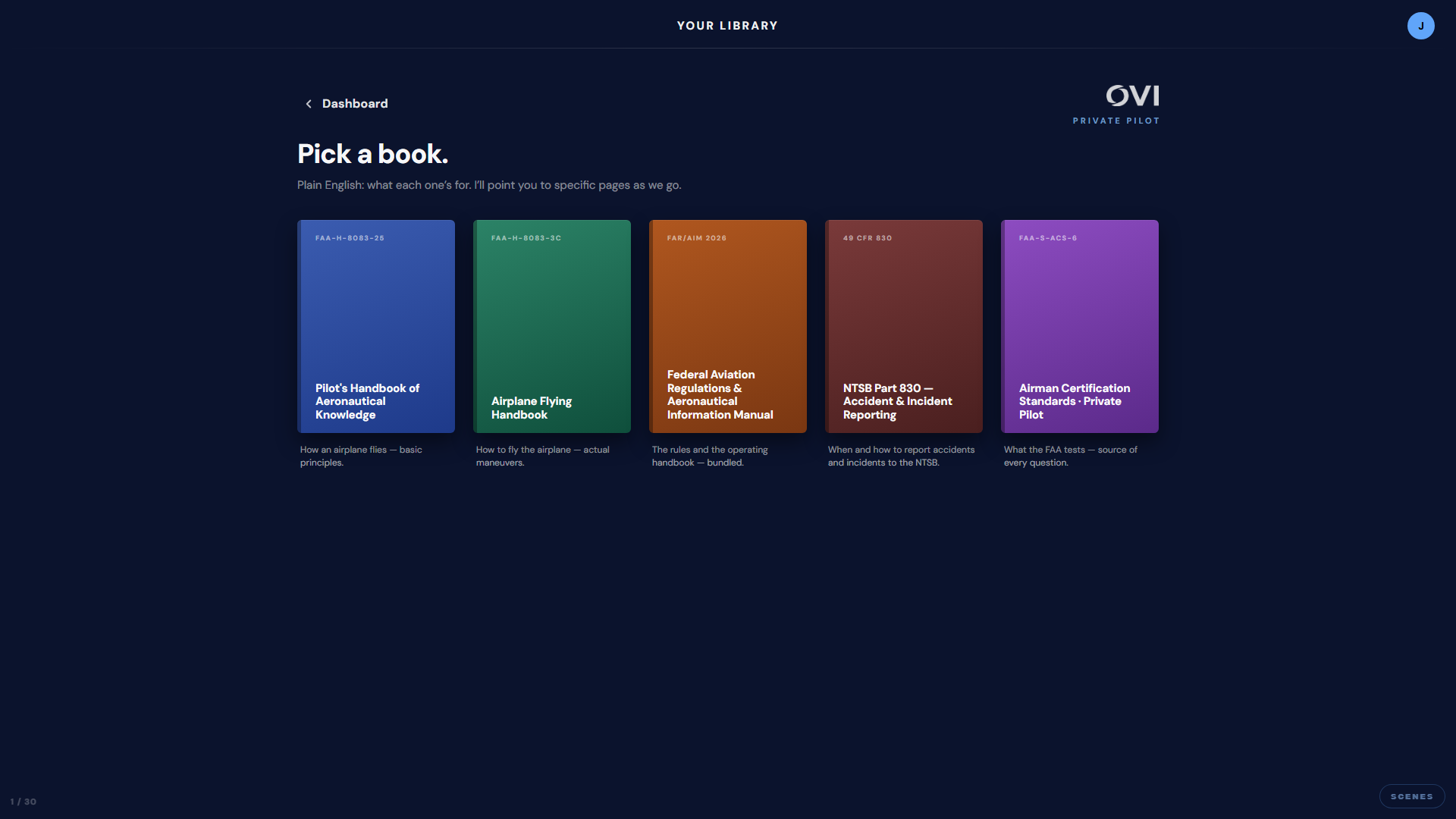 The Library — pick a book